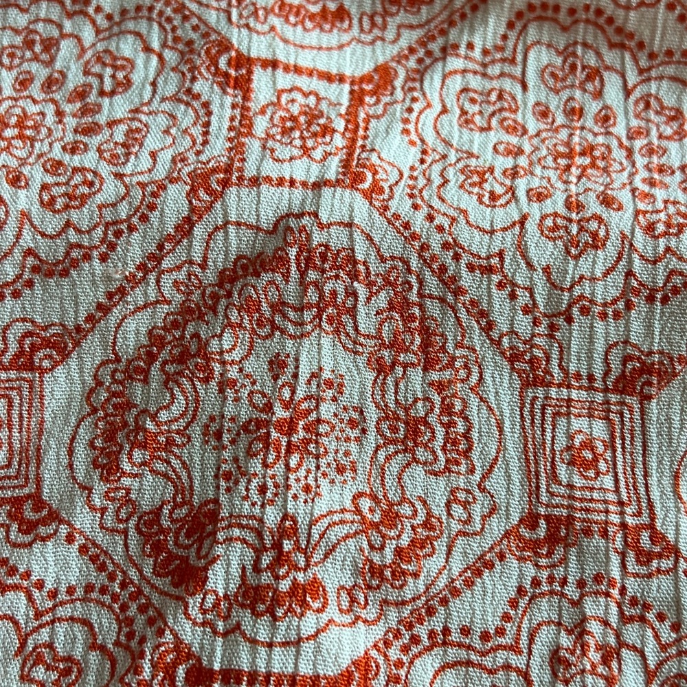 Gameday Girl Stuff Tunic Womens S Orange White Paisley Clemson Tigers Sharkbite - Picture 7 of 8